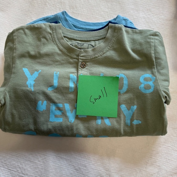 Kids Short Sleeve Tees - Blue and Green Set - Picture 7 of 7